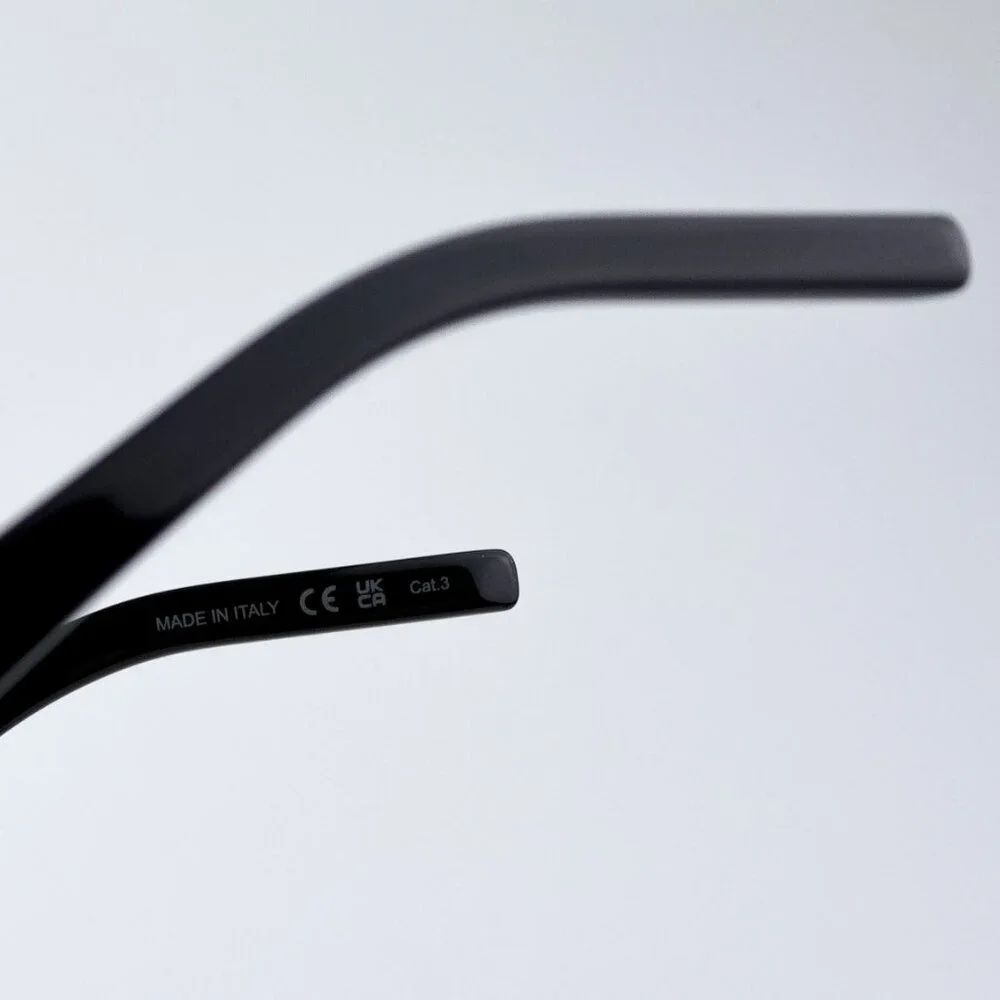 Saint Laurent SLM124 001 BRAND NEW Sunglasses Black Grey Square Unisex